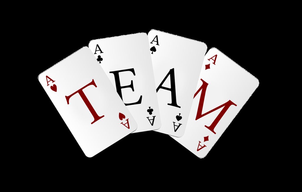 team, playing card, map